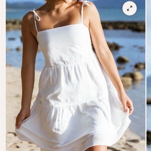 Kenny Flowers White Mini Dress